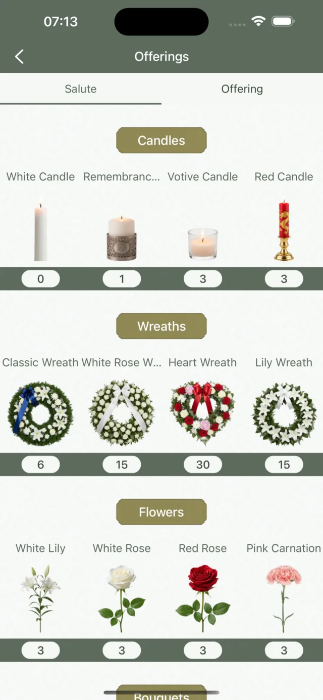 Flowers & Offerings — GetMemorial